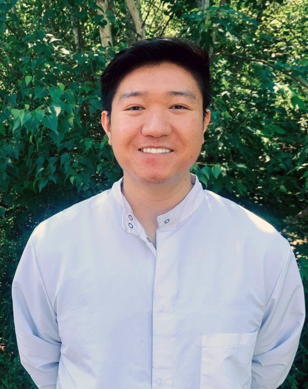 Dentist Winslow ME Ken Wang Smiles at the Camera for the Home Page Header Ken Wang Smiles at the Camera for the Home Page Header